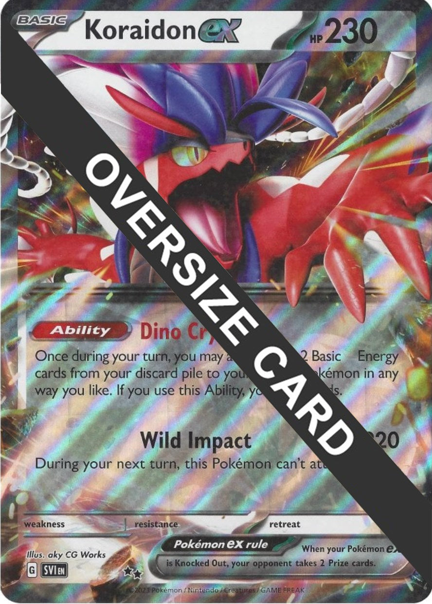 Koraidon ex (125/198) (Jumbo Card) [Scarlet & Violet: Base Set] | Pegasus Games WI