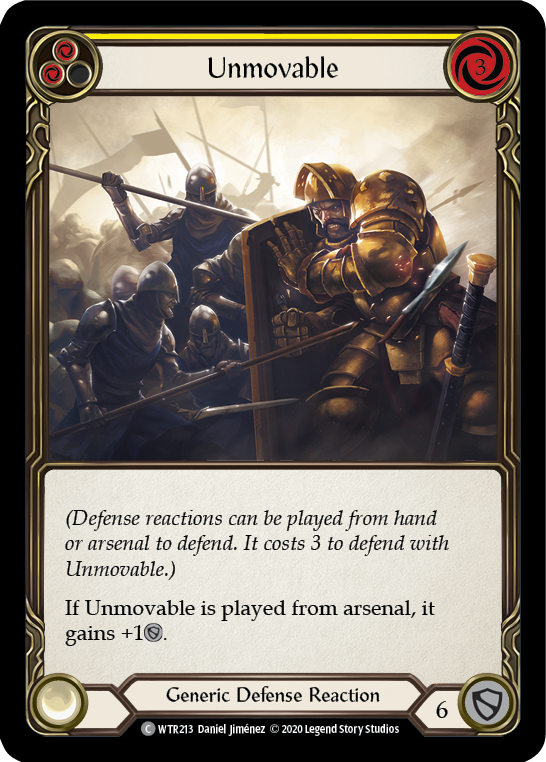 Unmovable (Yellow) [U-WTR213] (Welcome to Rathe Unlimited)  Unlimited Normal | Pegasus Games WI