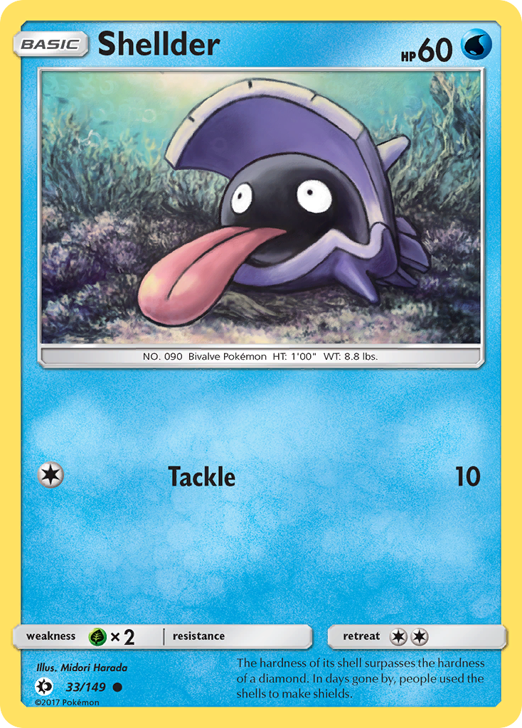 Shellder (33/149) [Sun & Moon: Base Set] | Pegasus Games WI