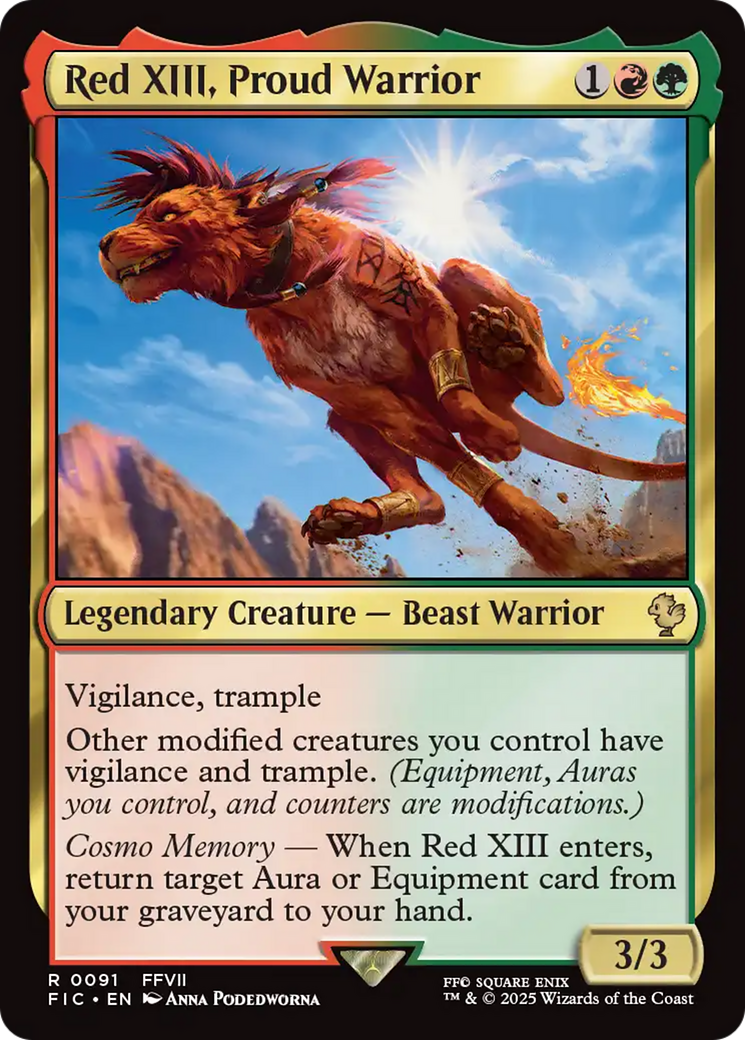 Red XIII, Proud Warrior [FINAL FANTASY Commander] | Pegasus Games WI