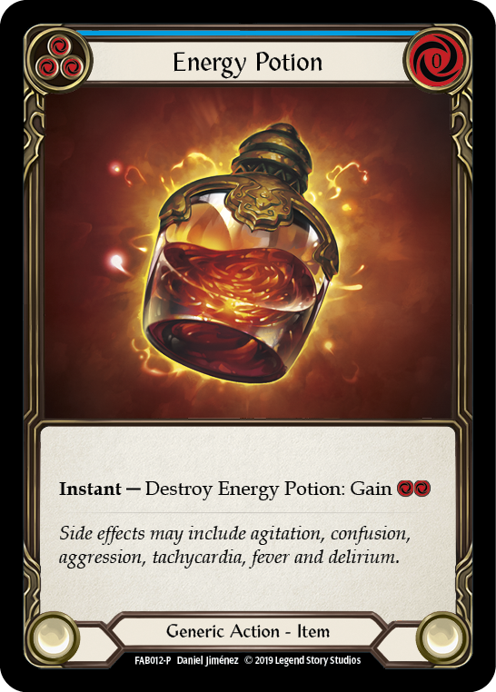 Energy Potion [FAB012-P] (Promo)  1st Edition Cold Foil | Pegasus Games WI