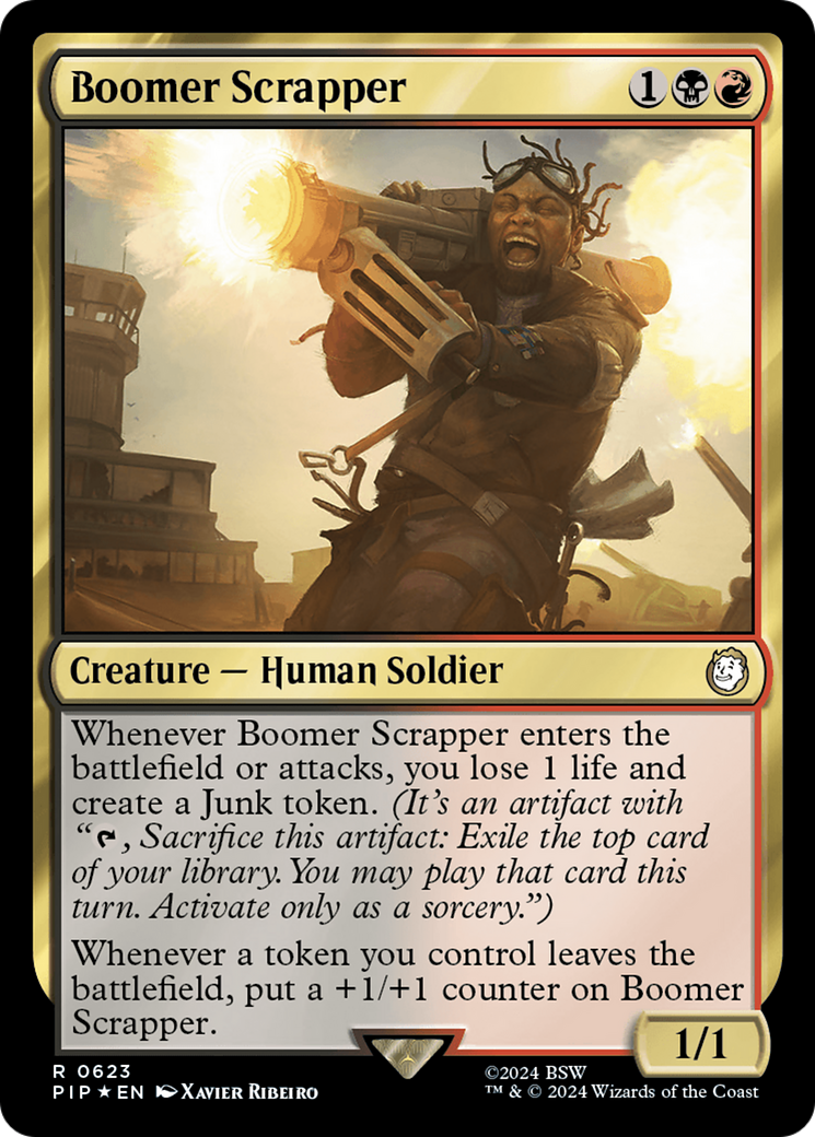 Boomer Scrapper (Surge Foil) [Fallout] | Pegasus Games WI