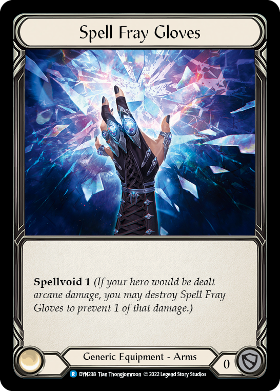 Spell Fray Gloves [DYN238] (Dynasty)  Cold Foil | Pegasus Games WI