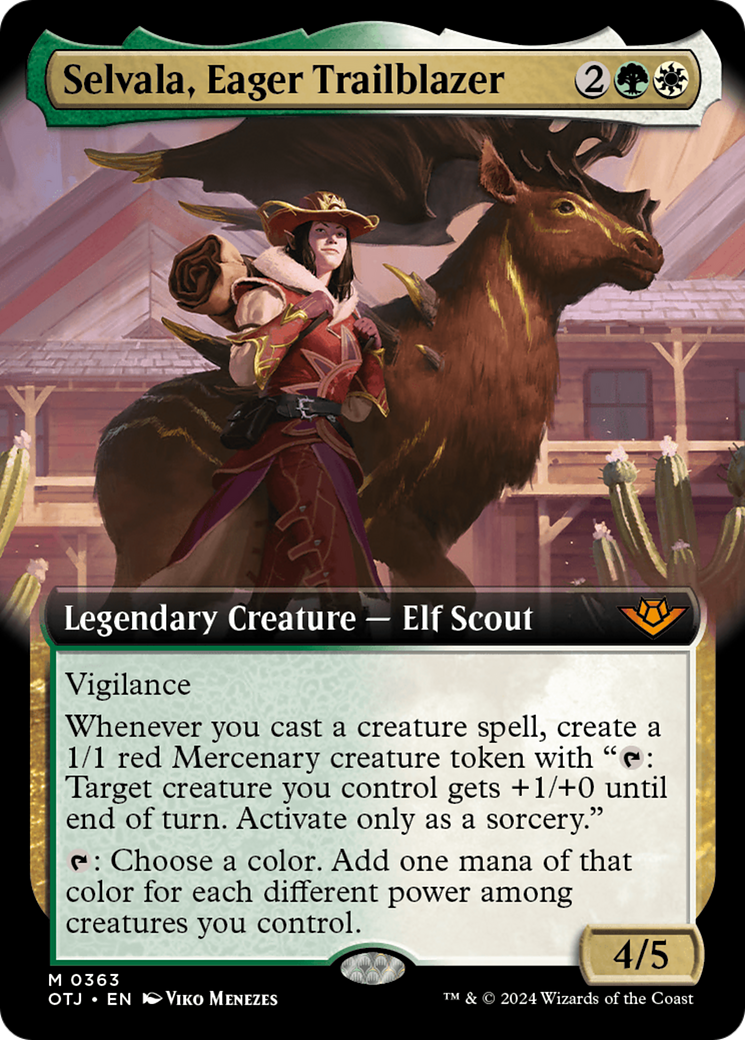 Selvala, Eager Trailblazer (Extended Art) [Outlaws of Thunder Junction] | Pegasus Games WI