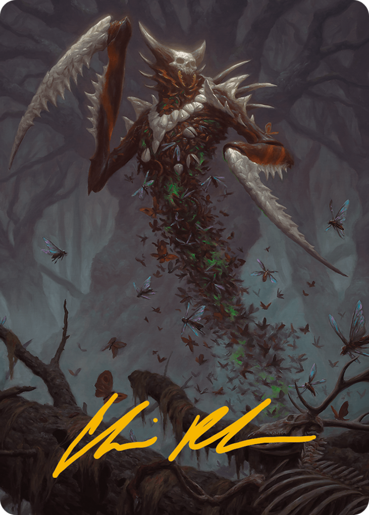 Grist, the Plague Swarm Art Card (Gold-Stamped Signature) [Modern Horizons 3 Art Series] | Pegasus Games WI