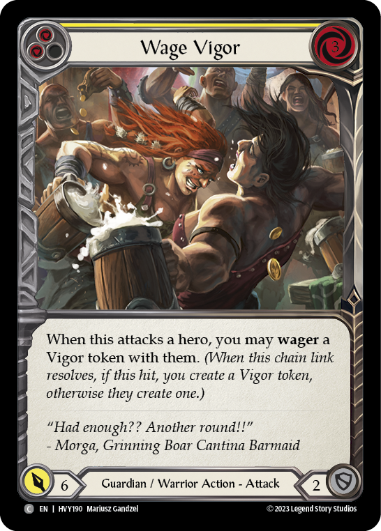 Wage Vigor (Yellow) [HVY190] (Heavy Hitters) | Pegasus Games WI