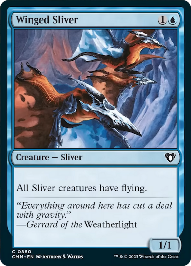 Winged Sliver [Commander Masters] | Pegasus Games WI