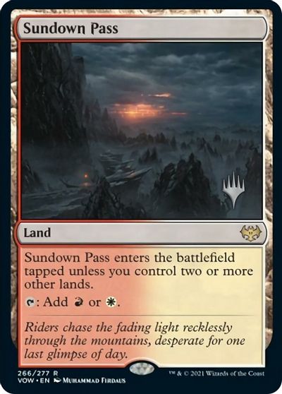 Sundown Pass (Promo Pack) [Innistrad: Crimson Vow Promos] | Pegasus Games WI