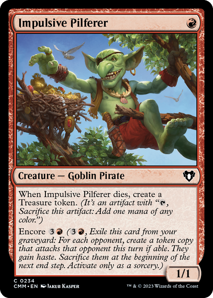 Impulsive Pilferer [Commander Masters] | Pegasus Games WI