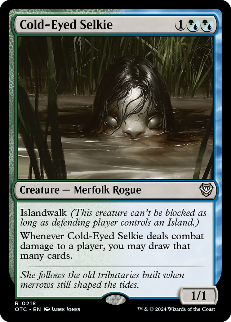 Cold-Eyed Selkie [Outlaws of Thunder Junction Commander] | Pegasus Games WI