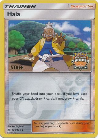 Hala (126/145) (Regional Championship Promo Staff) [Sun & Moon: Guardians Rising] | Pegasus Games WI