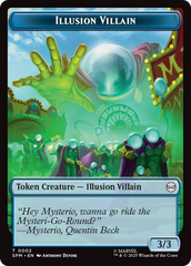 Spider // Illusion Villain Double-Sided Token [Marvel's Spider-Man Tokens] | Pegasus Games WI
