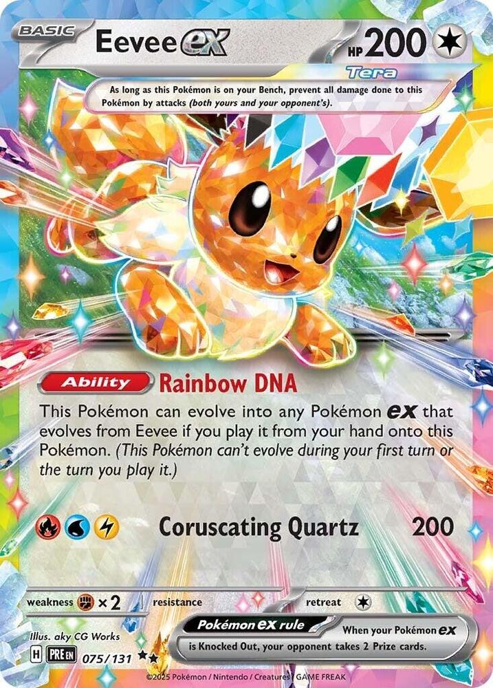 Eevee ex (075/131) [Scarlet & Violet: Prismatic Evolutions] | Pegasus Games WI