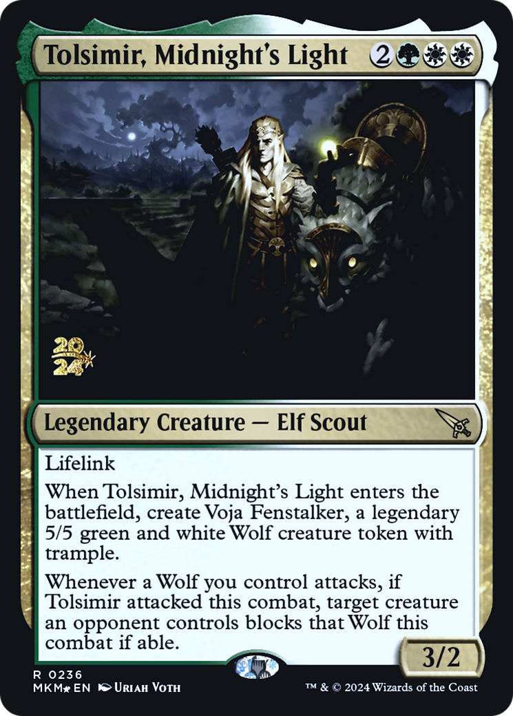 Tolsimir, Midnight's Light [Murders at Karlov Manor Prerelease Promos] | Pegasus Games WI