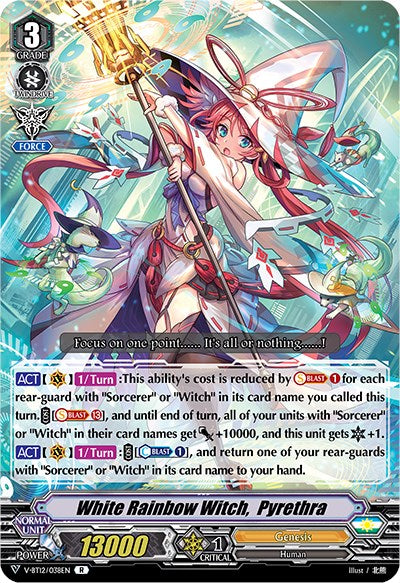 White Rainbow Witch, Pyrethra (V-BT12/038EN) [Divine Lightning Radiance] | Pegasus Games WI