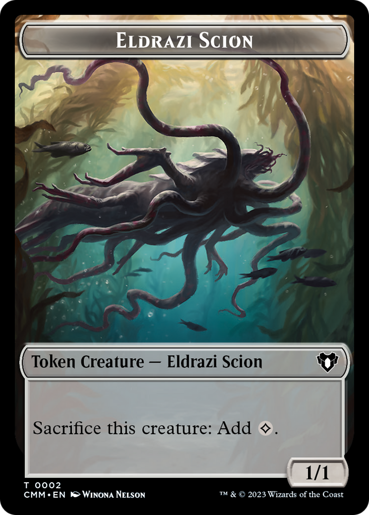 Eldrazi Scion // Drake Double-Sided Token [Commander Masters Tokens] | Pegasus Games WI