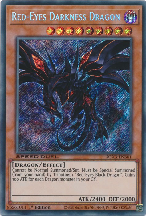 Red-Eyes Darkness Dragon [SGX3-ENB01] Secret Rare | Pegasus Games WI