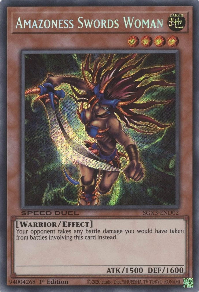 Amazoness Swords Woman [SGX3-END02] Secret Rare | Pegasus Games WI