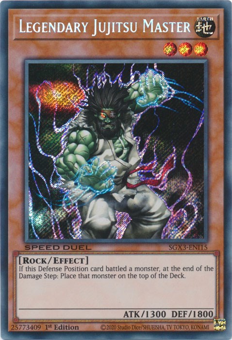 Legendary Jujitsu Master [SGX3-ENI15] Secret Rare | Pegasus Games WI