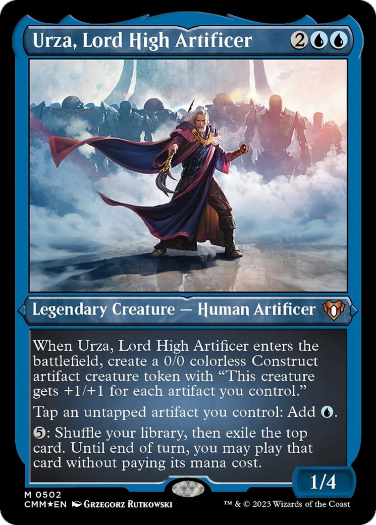 Urza, Lord High Artificer (Foil Etched) [Commander Masters] | Pegasus Games WI