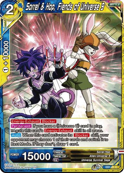 Sorrel & Hop, Fiends of Universe 9 (EB1-061) [Battle Evolution Booster] | Pegasus Games WI