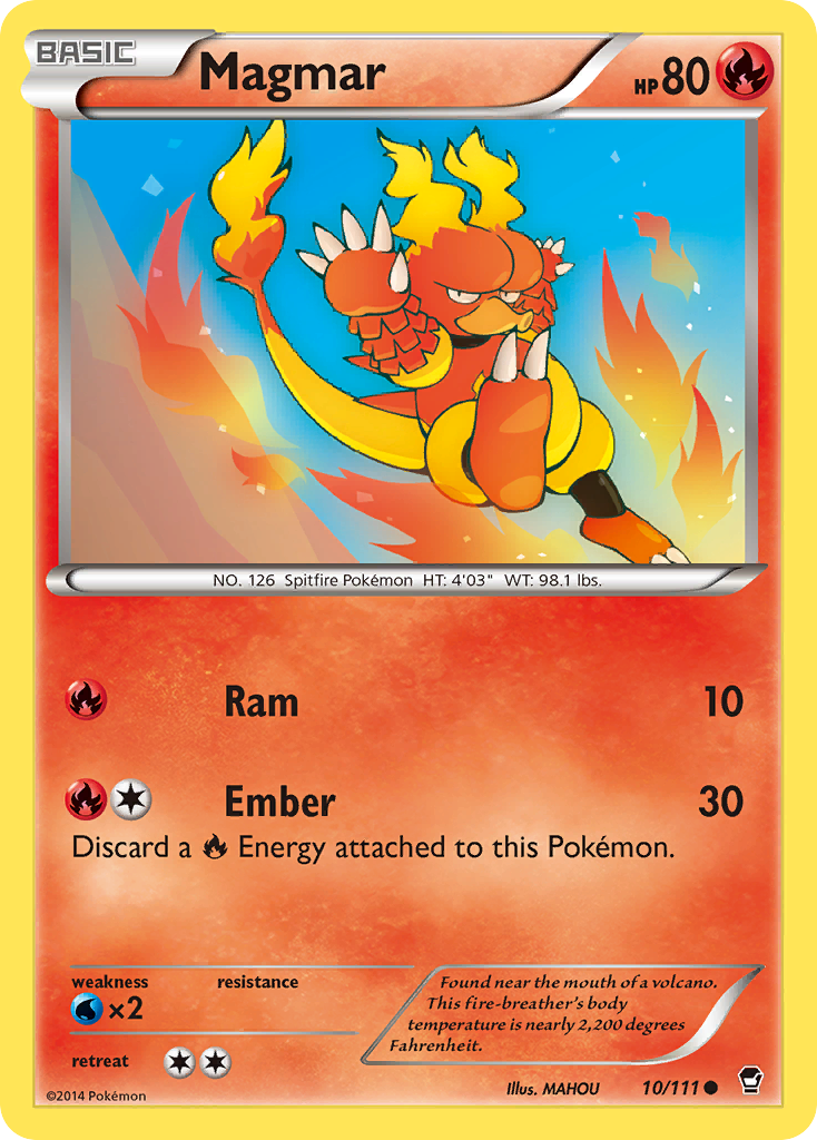 Magmar (10/111) [XY: Furious Fists] | Pegasus Games WI