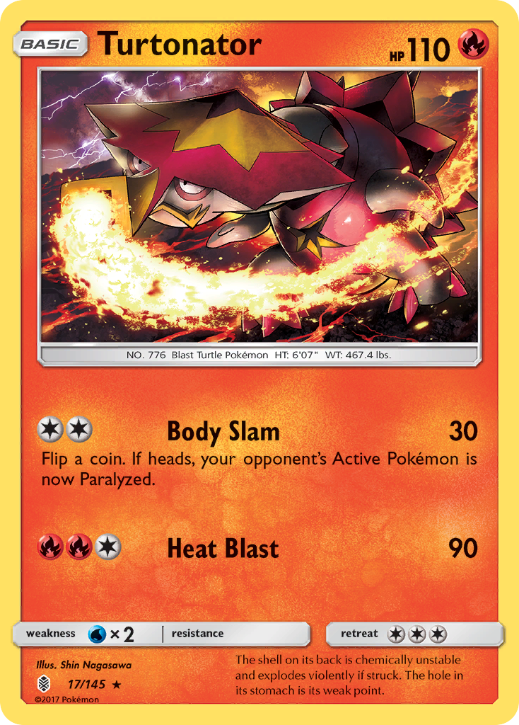 Turtonator (17/145) [Sun & Moon: Guardians Rising] | Pegasus Games WI