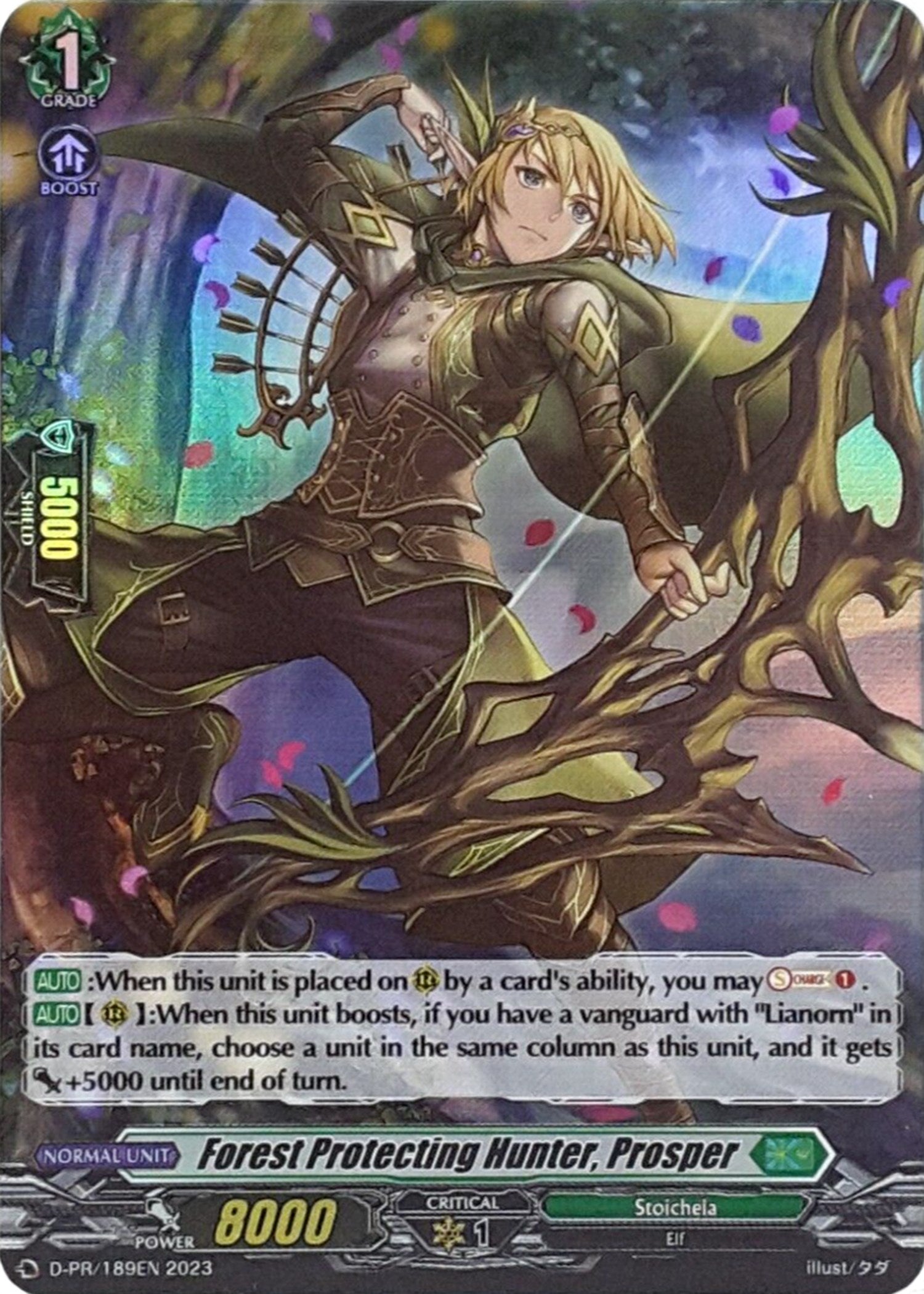 Forest Protecting Hunter, Prosper (Foil) (D-PR/0189EN 2023) [D Promo Cards] | Pegasus Games WI