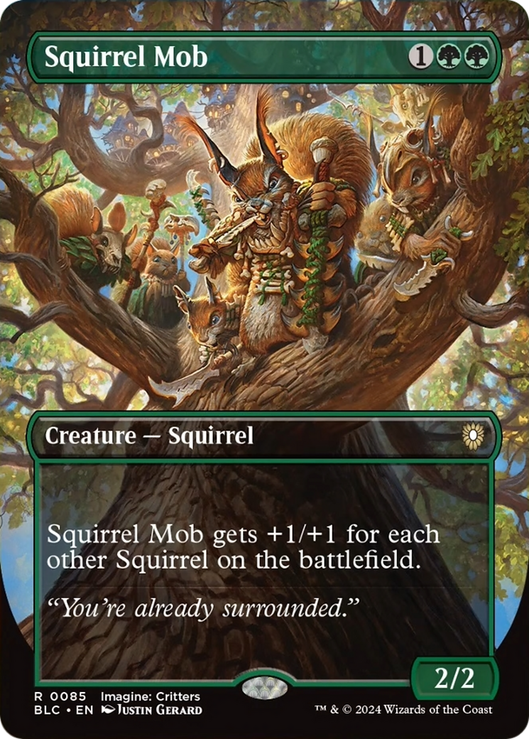 Squirrel Mob (Borderless) [Bloomburrow Commander] | Pegasus Games WI