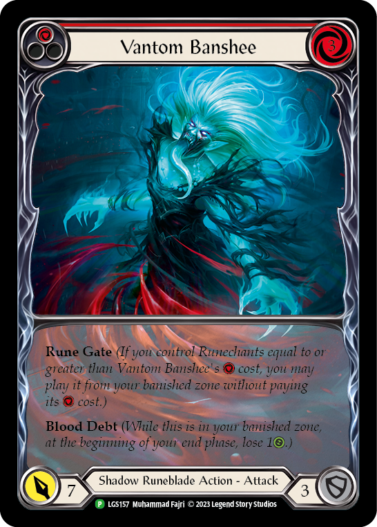 Vantom Banshee (Red) (Extended Art) [LGS157] (Promo)  Rainbow Foil | Pegasus Games WI