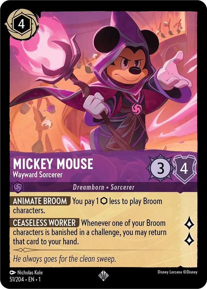 Mickey Mouse - Wayward Sorcerer (51/204) [The First Chapter] | Pegasus Games WI