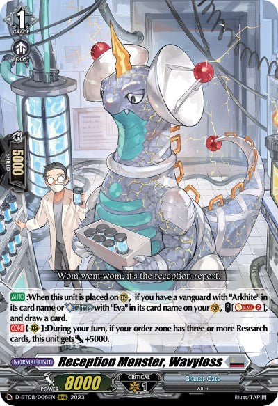 Reception Monster, Wavyloss (D-BT08/006EN) [Minerva Rising] | Pegasus Games WI