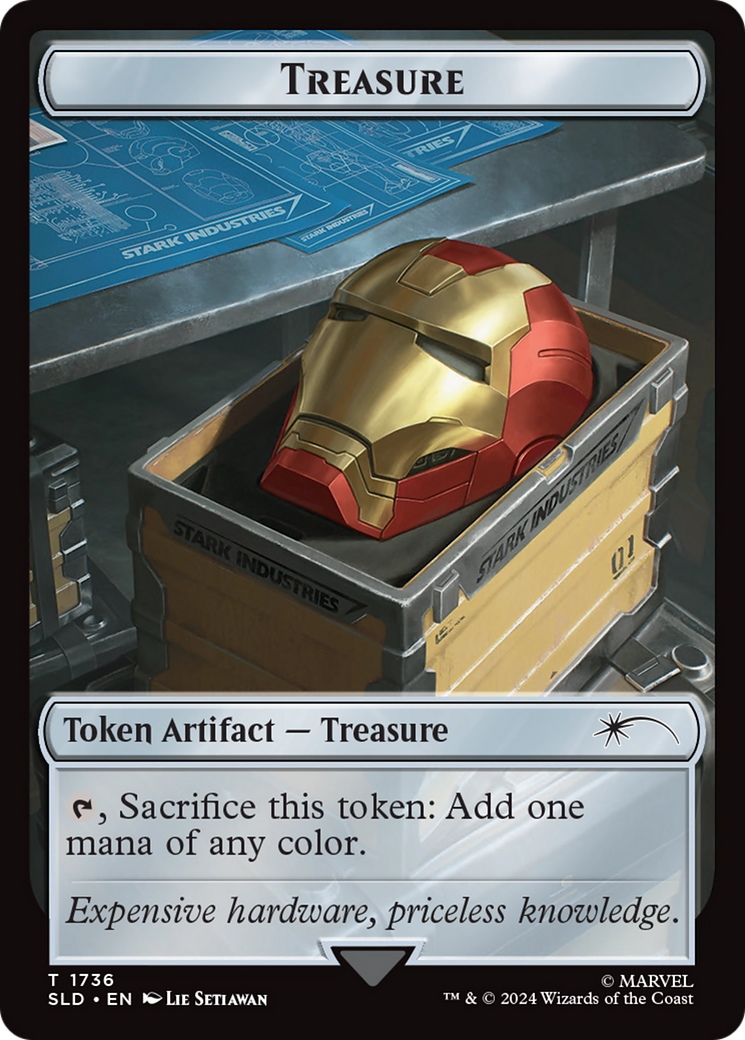 Treasure Token (1736) (Rainbow Foil) [Secret Lair Drop Series] | Pegasus Games WI
