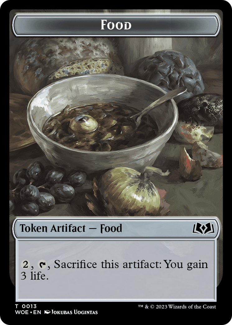 Treasure // Food (0013) Double-Sided Token [Wilds of Eldraine Tokens] | Pegasus Games WI