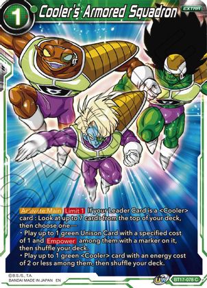 Cooler's Armored Squadron (BT17-078) [Ultimate Squad] | Pegasus Games WI