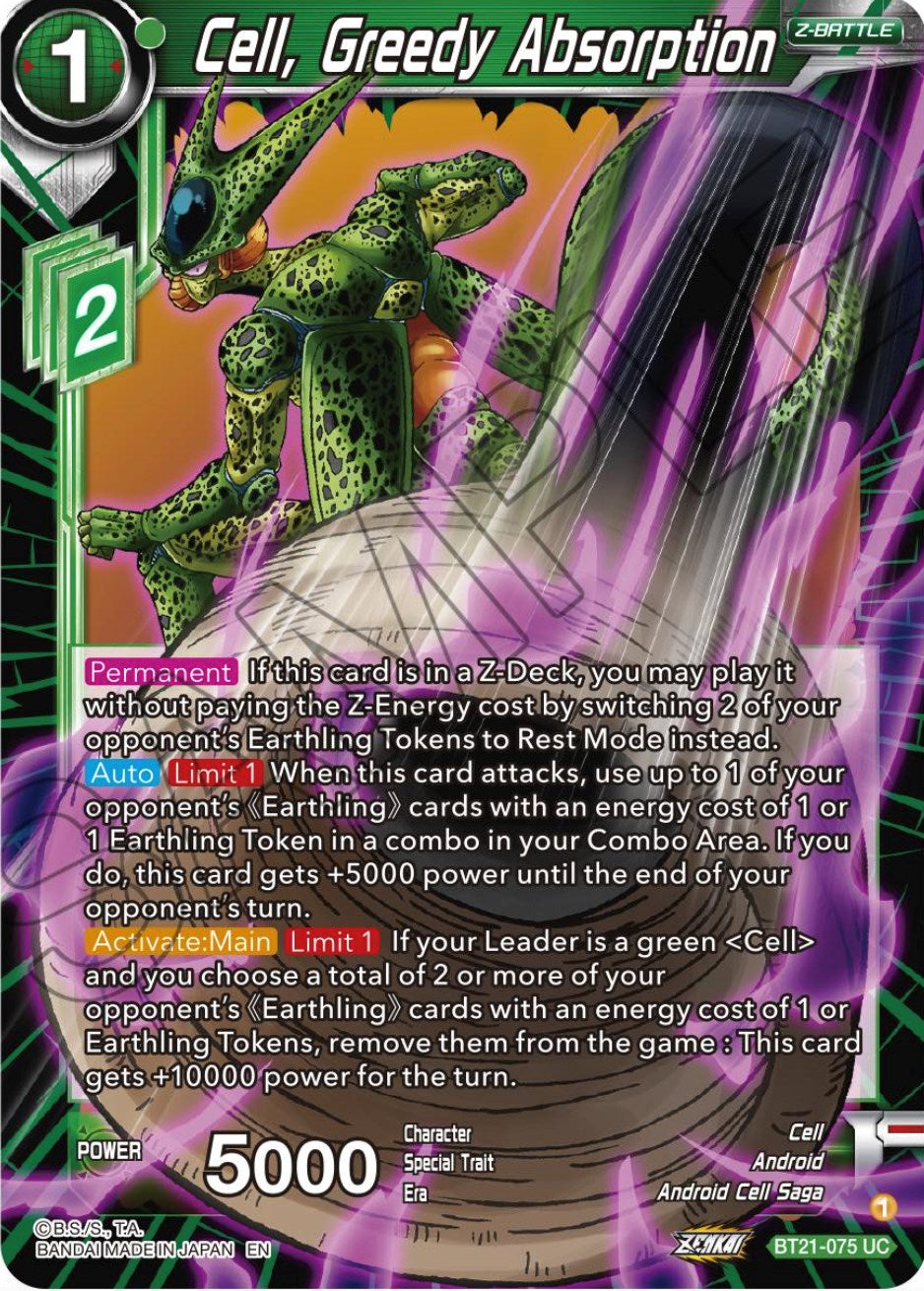 Cell, Greedy Absorption (BT21-075) [Wild Resurgence] | Pegasus Games WI