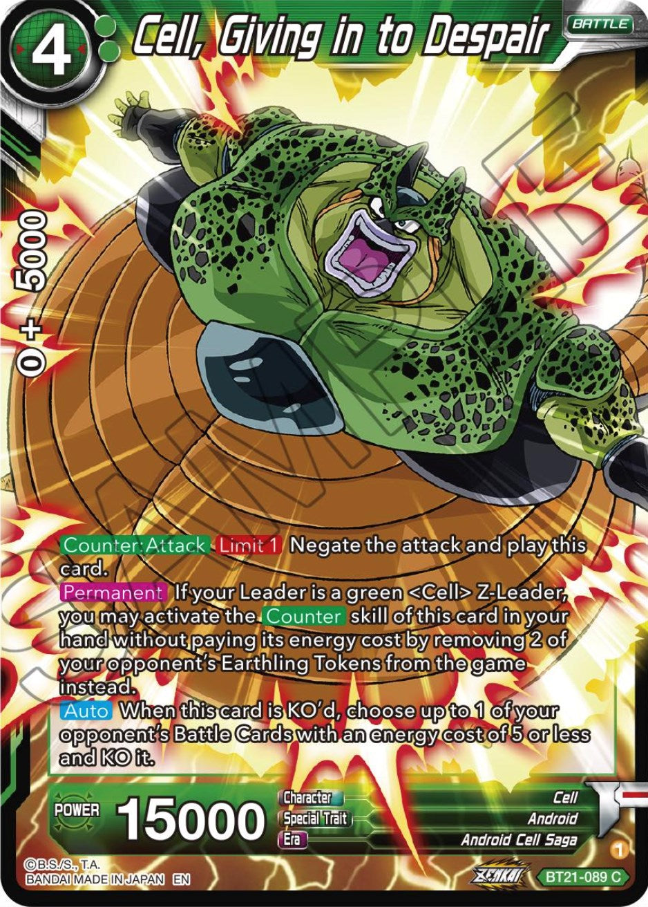 Cell, Giving in to Despair (BT21-089) [Wild Resurgence] | Pegasus Games WI