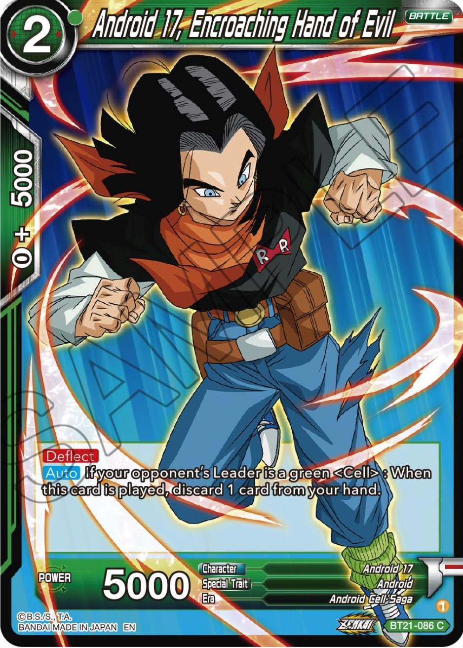 Android 17, Encroaching Hand of Evil (BT21-086) [Wild Resurgence] | Pegasus Games WI