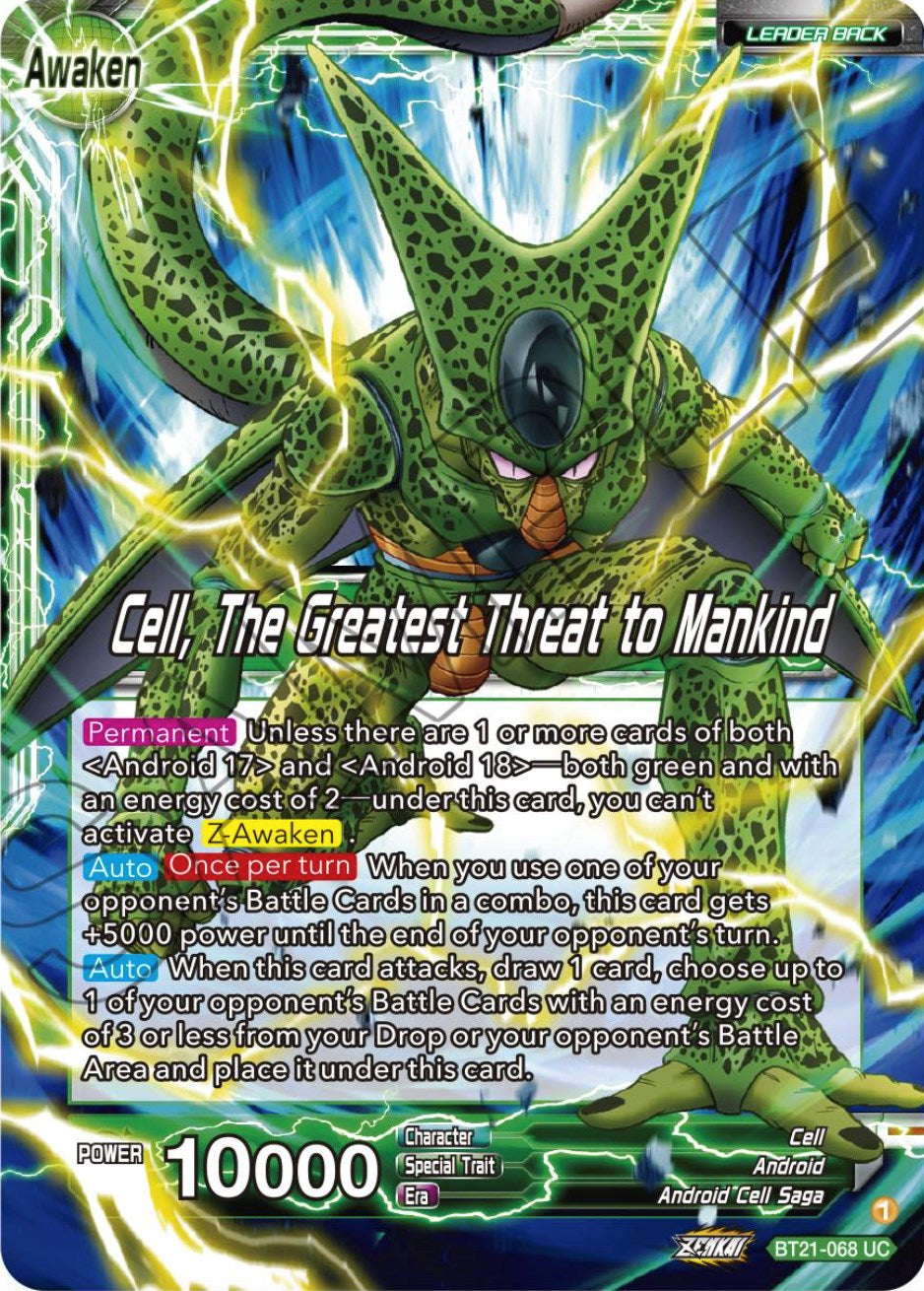 Cell // Cell, The Greatest Threat to Mankind (BT21-068) [Wild Resurgence] | Pegasus Games WI