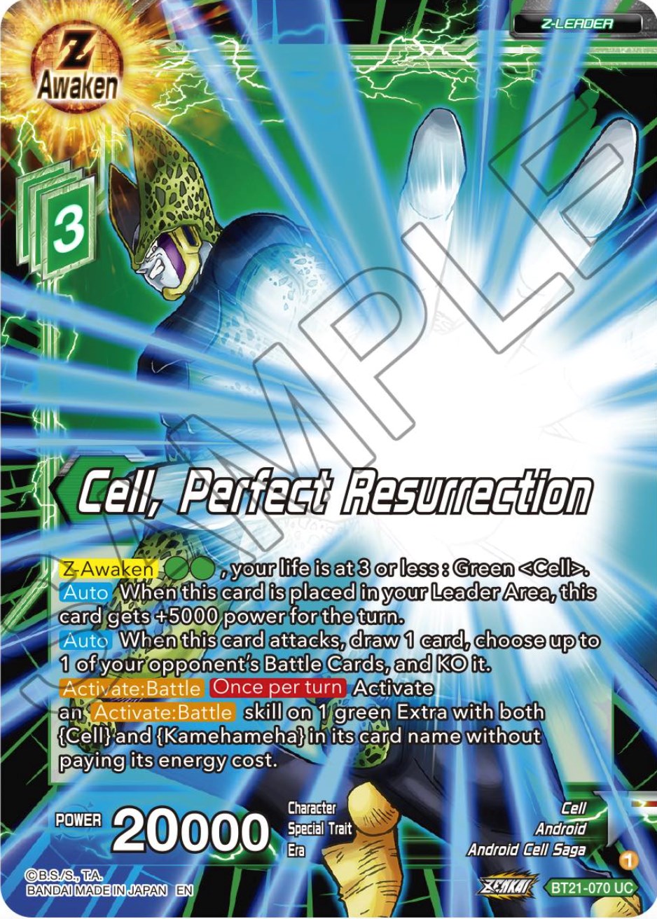 Cell, Perfect Resurrection (BT21-070) [Wild Resurgence] | Pegasus Games WI