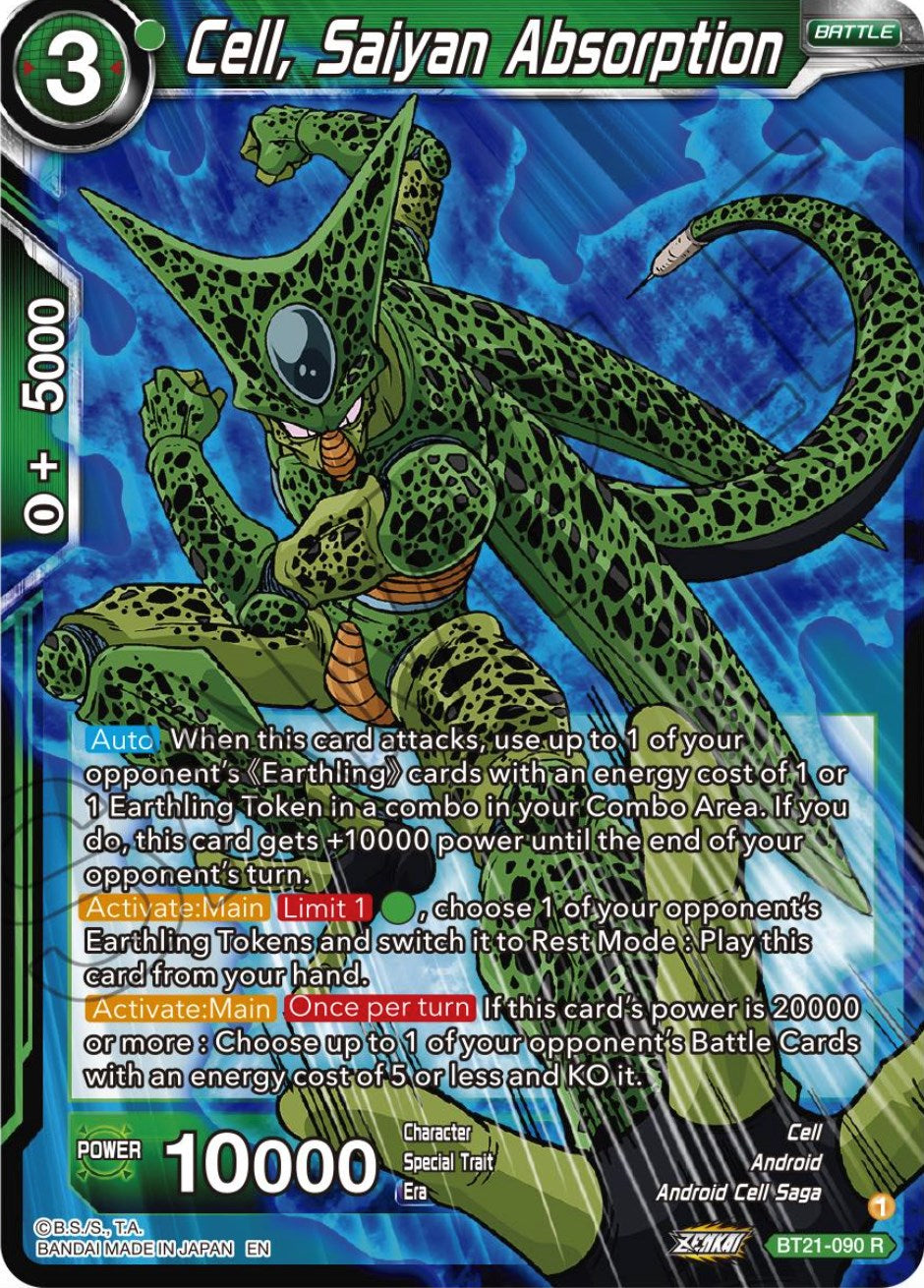 Cell, Saiyan Absorption (BT21-090) [Wild Resurgence] | Pegasus Games WI