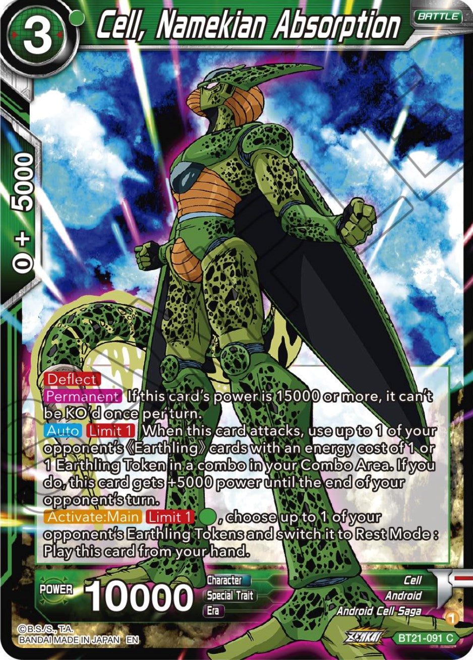 Cell, Namekian Absorption (BT21-091) [Wild Resurgence] | Pegasus Games WI