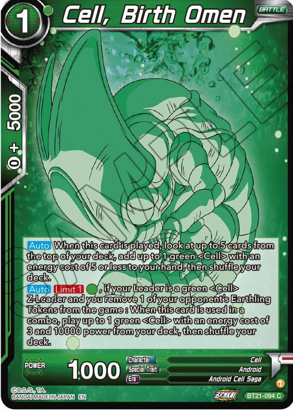 Cell, Birth Omen (BT21-094) [Wild Resurgence] | Pegasus Games WI
