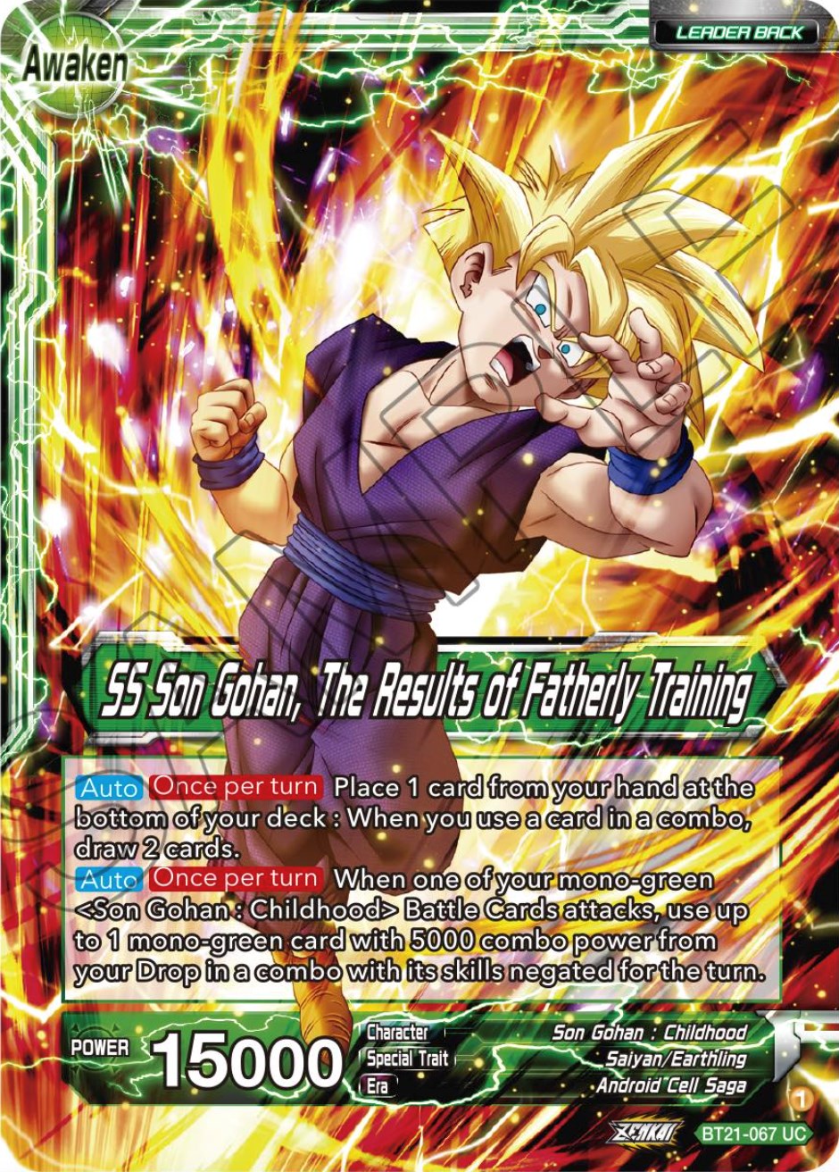Son Gohan // SS Son Gohan, The Results of Fatherly Training (BT21-067) [Wild Resurgence] | Pegasus Games WI