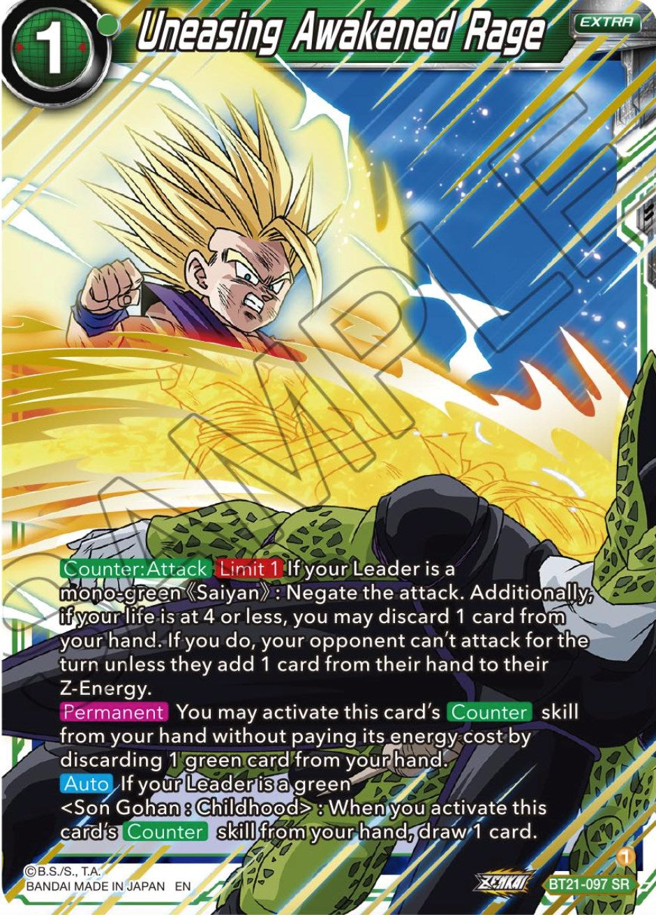 Uneasing Awakened Rage (BT21-097) [Wild Resurgence] | Pegasus Games WI