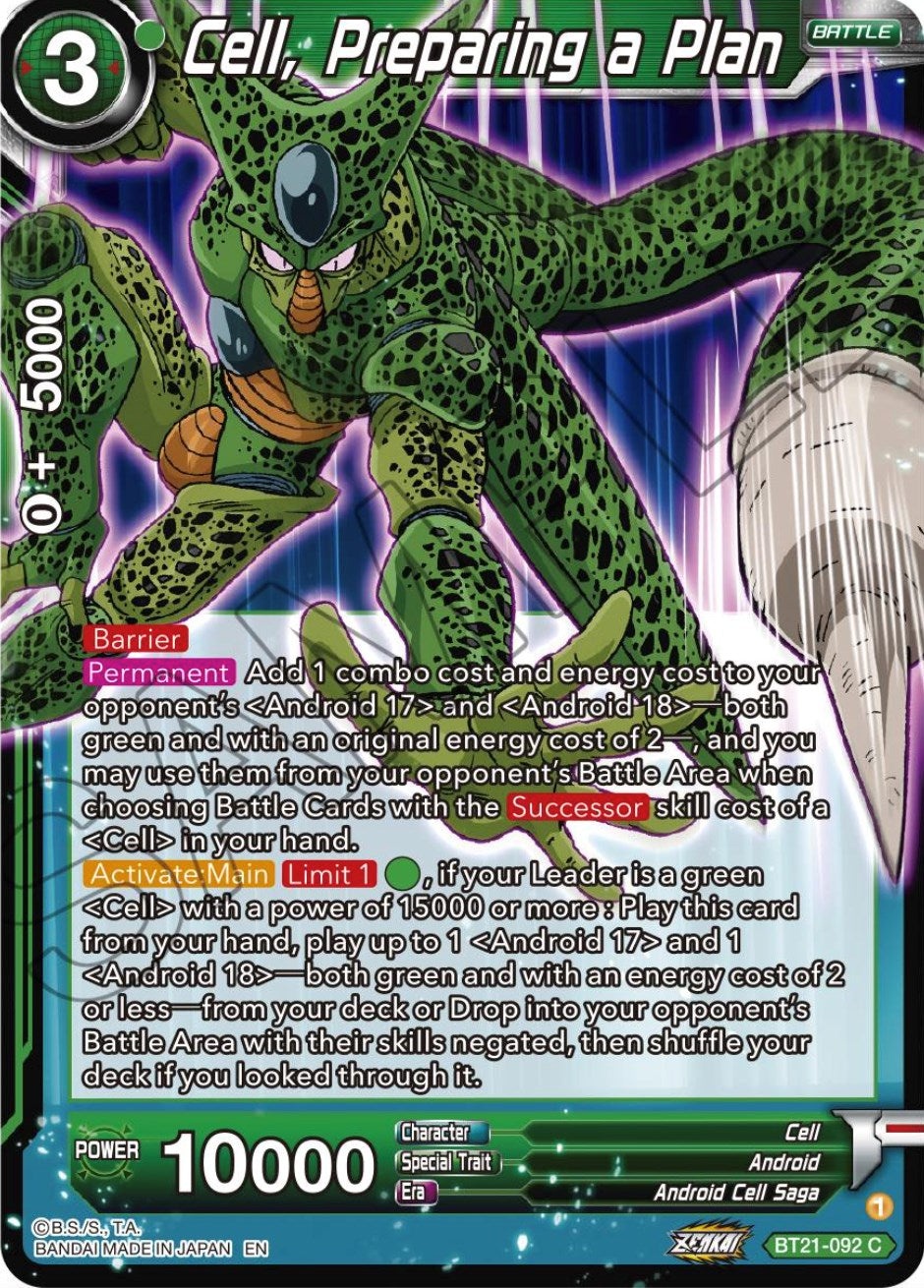 Cell, Preparing a Plan (BT21-092) [Wild Resurgence] | Pegasus Games WI