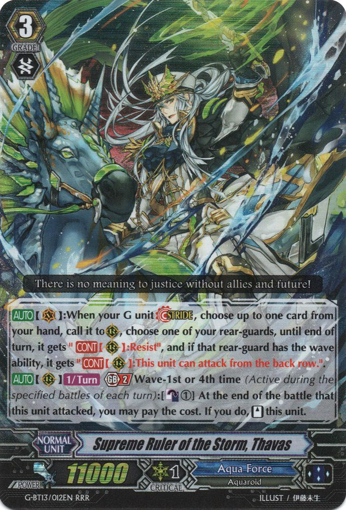 Supreme Ruler of the Storm, Thavas (G-BT13/012EN) [Ultimate Stride] | Pegasus Games WI