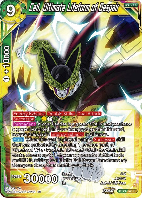 Cell, Ultimate Lifeform of Despair (BT21-145) [Wild Resurgence] | Pegasus Games WI