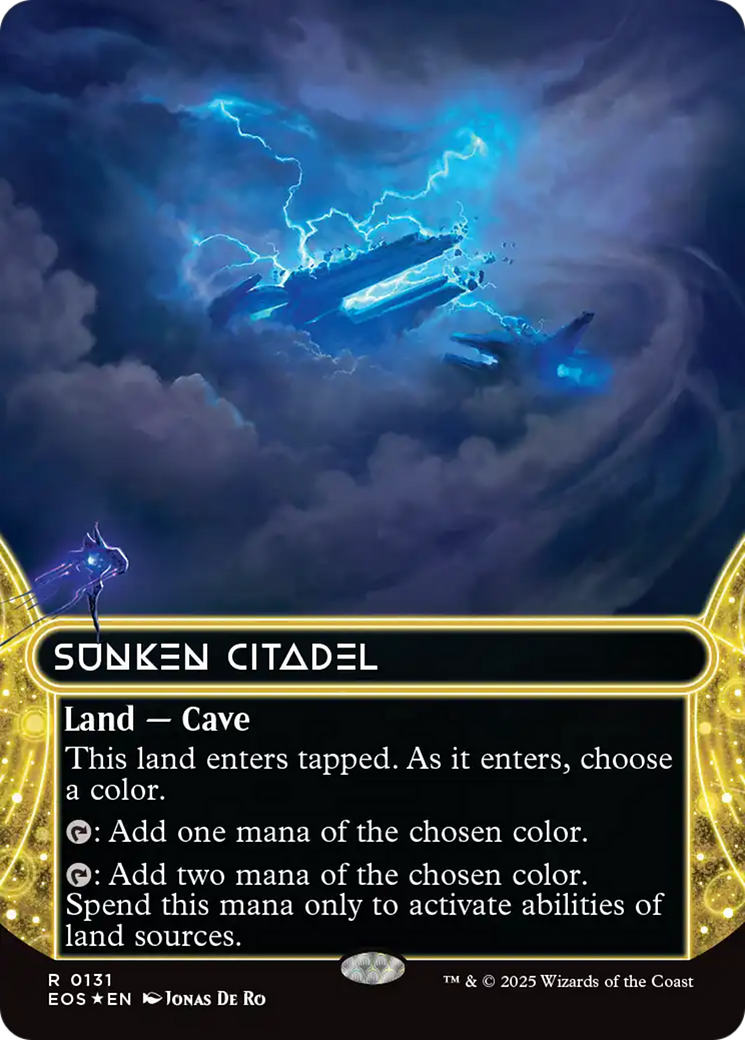 Sunken Citadel (0131) (Borderless) (Galaxy Foil) [Edge of Eternities: Stellar Sights] | Pegasus Games WI