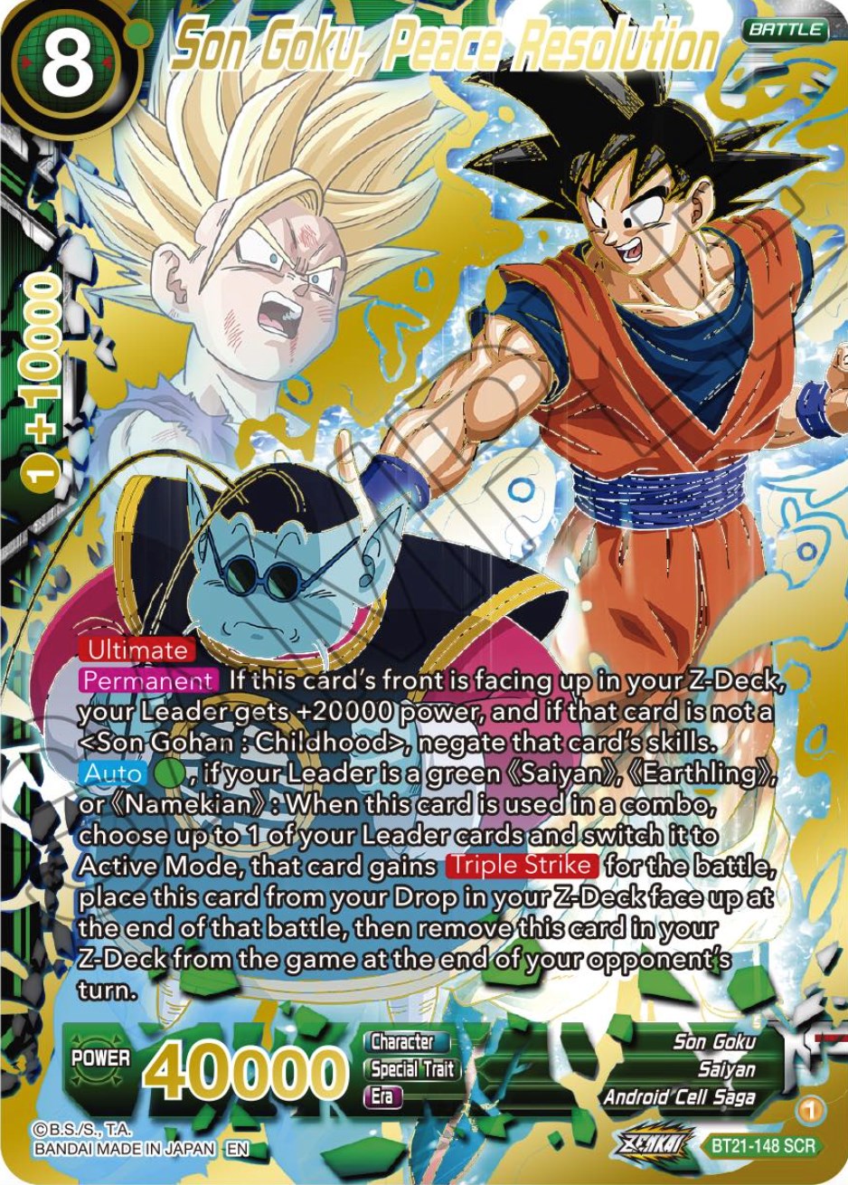 Son Goku, Peace Resolution (BT21-148) [Wild Resurgence] | Pegasus Games WI
